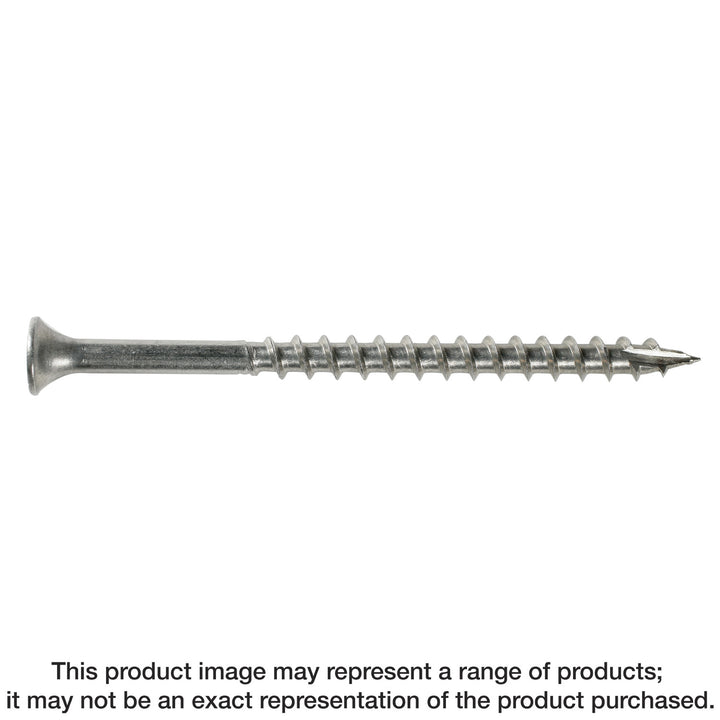 Simpson T08162DBB Bugle-Head Wood Screw, Square Drive — #8 x 1-5/8 in. #2 Square, Type 316 4000-Qty