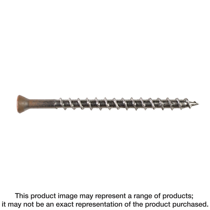 Simpson S10250WJI Deck-Drive DWP WOOD SS Screw — #10 x 2-1/2 in. T25, Trim Head, Type 305, Tan 03 350-Qty