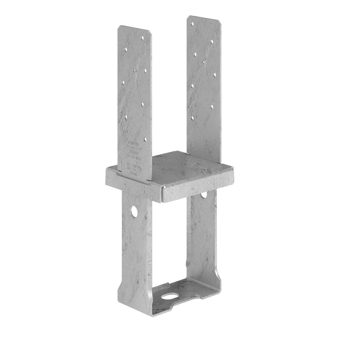 Simpson CBSQ66-SDS2HDG CBSQ Hot-Dip Galvanized Standoff Column Base for 6x6 with SDS Screws