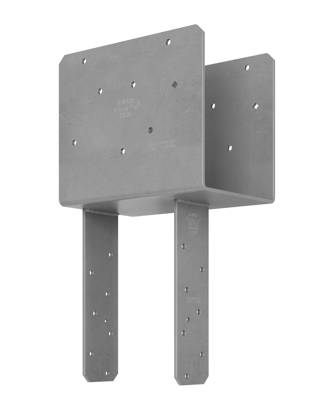 Simpson ECCQ66SDS2.5 ECCQ End Column Cap for 6x Beam, 6x Post, with Strong-Drive SDS Screws