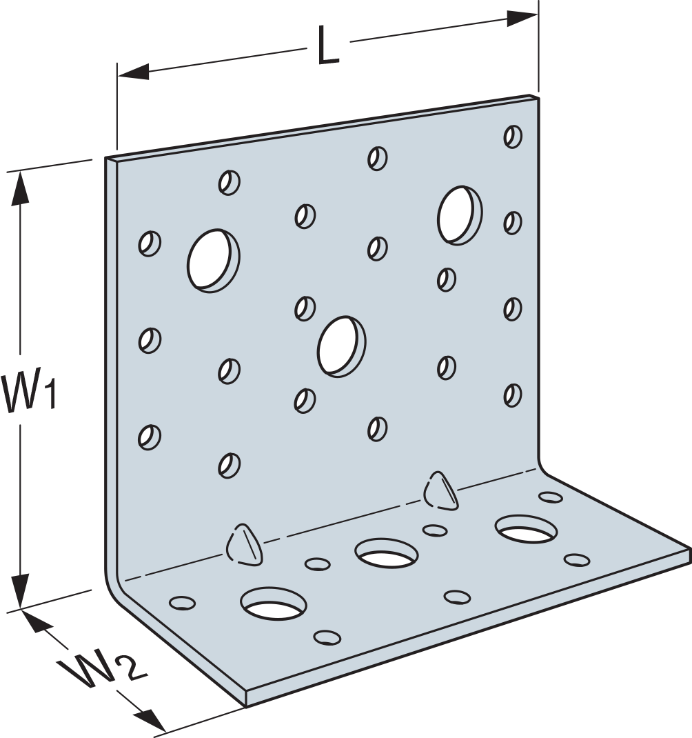 Simpson AE116 AE 3-9/16 in. x 4-9/16 in. Angle Bracket for Cross-Laminated Timber