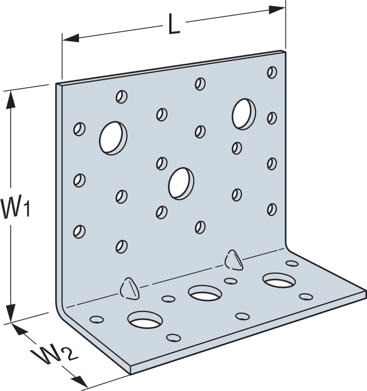 Simpson AE116 AE 3-9/16 in. x 4-9/16 in. Angle Bracket for Cross-Laminated Timber