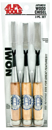 ALFA Tools WC66951 3PC . NOMI CHISEL SET 3/8-3/4" 1/pack