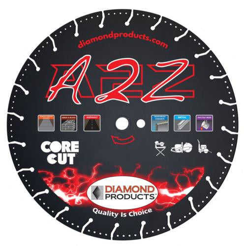 Diamond Products 21511 4-1/2" x .080 x 7/8" A2Z Vacuum Bonded High Speed Diamond Blade