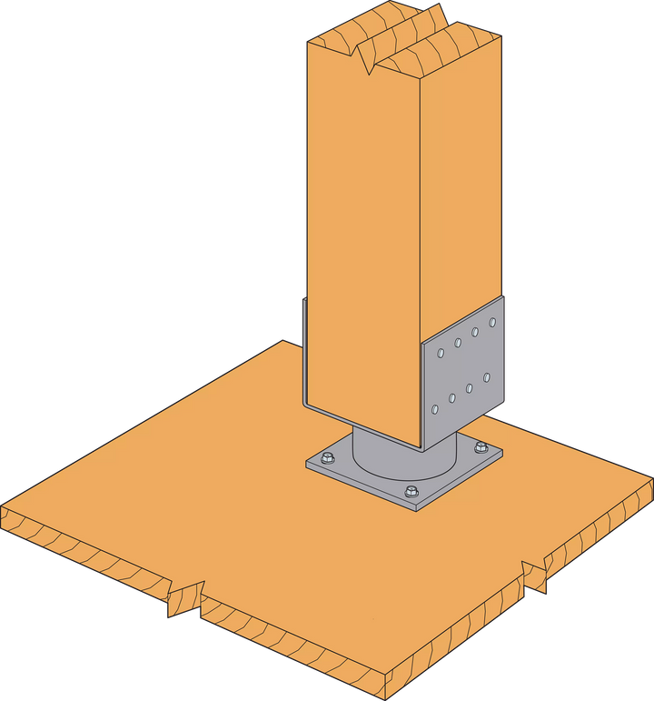 Simpson ECB66 ECB 2-in. Standoff Elevated Column Base for 6x6