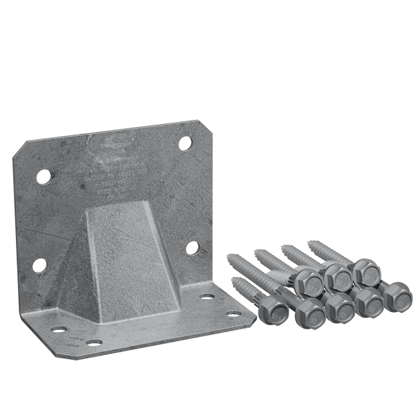 Simpson HGA10KTHDG HGA Hot-Dip Galvanized Hurricane Gusset Angle with SDS Screws 10-Qty