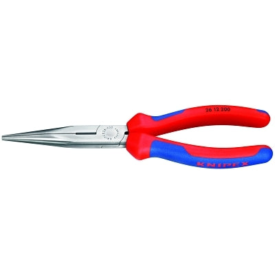 Knipex 2621200 Long Nose Pliers with Cutters, 40° Angle, Tool Steel, 8 in