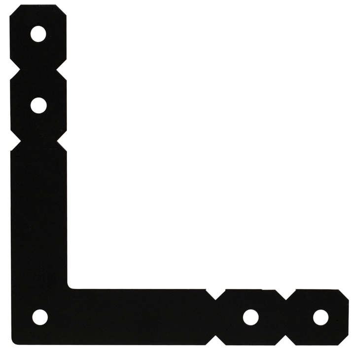 Simpson OL OL 12 in. x 12 in. Black Powder-Coated Ornamental L Angle