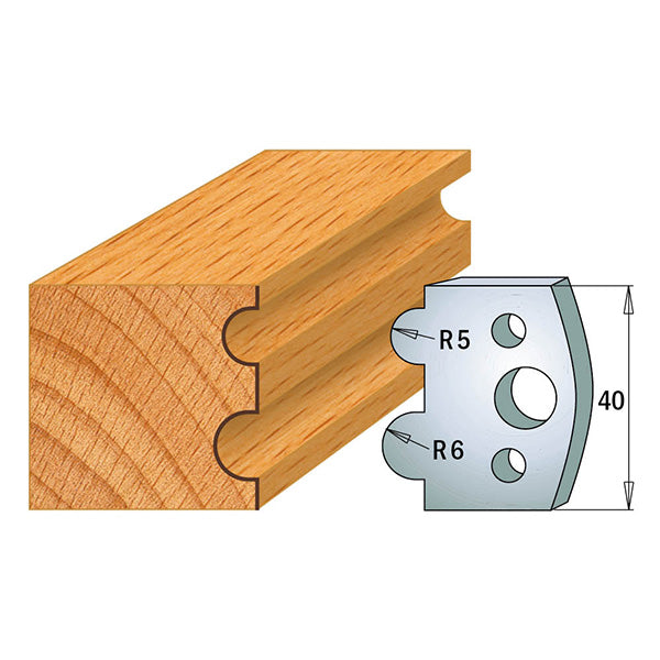 CMT Orange Tools 690.030 PROFILE KNIVES FOR INSERT SHAPER SYSTEM SP 1-37/64”x5/32”  (40x4mm)