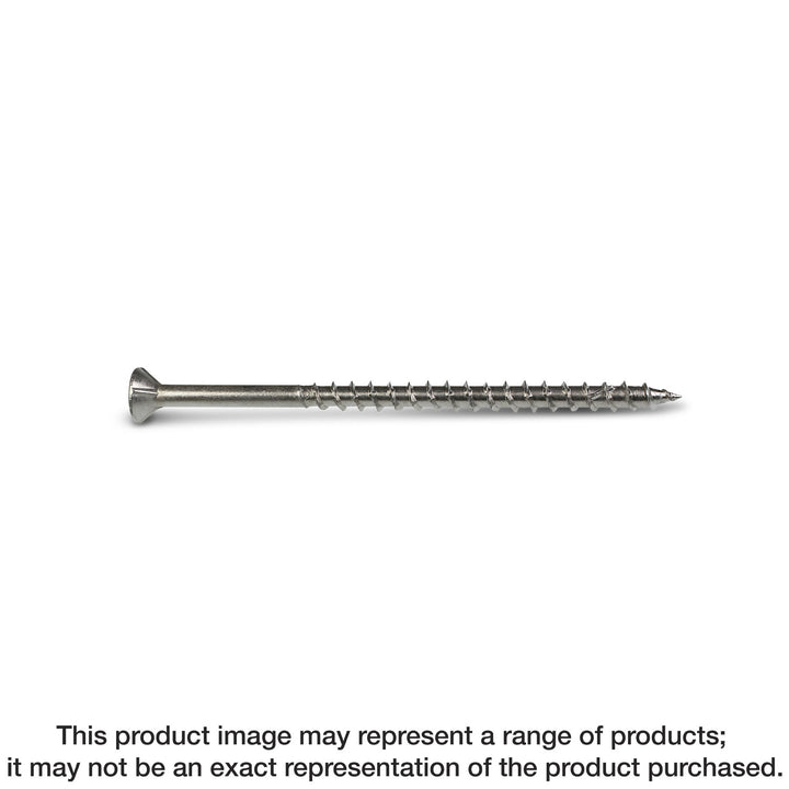 Simpson T12250WP1 Strong-Drive DWP WOOD SS Screw — #12 x 2-1/2 in. T-27, Flat Head, Type 316 1 lb.