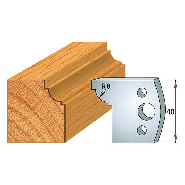 CMT Orange Tools 690.067 PROFILE KNIVES FOR INSERT SHAPER SYSTEM SP 1-37/64”x5/32”  (40x4mm)