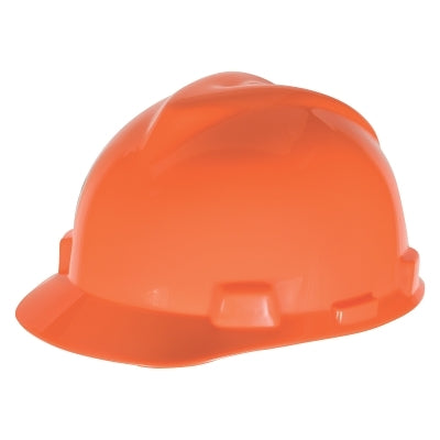 MSA 10034035 V-GARD VENTED HI-VIZ ORANGE HARD CAP 6 PT SUSP