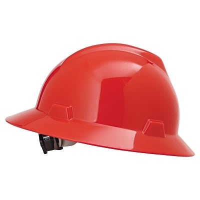 MSA 475371 RED V-GARD HARD HAT