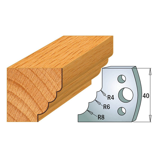 CMT Orange Tools 690.132 PROFILE KNIVES FOR INSERT SHAPER SYSTEM SP 1-37/64”x5/32”  (40x4mm)