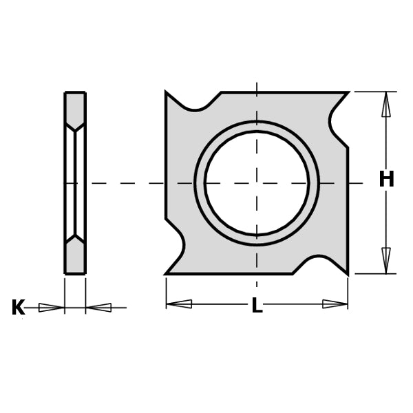 CMT Orange Tools 790.181.00 SOLID CARBIDE KNIVES 18x18x1.95mm HW-K1920