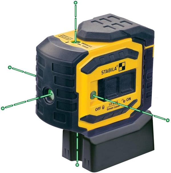 Stabila 03165 LA-5P Green 5 Point Laser Level Tool Set