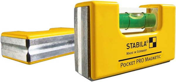 Stabila 11901 Magnetic Pocket Level PRO with Holster Yellow