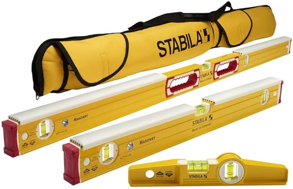 Stabila 48296 Masonry 3 Level Tool Set Type 196-2 K