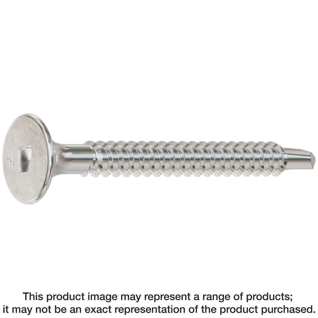 Simpson F08T162WDB Self-Drilling Fiber-Cement Screw — #8 x 1-5/8 in. #2 Square Drive, Type 410 3000-Qty