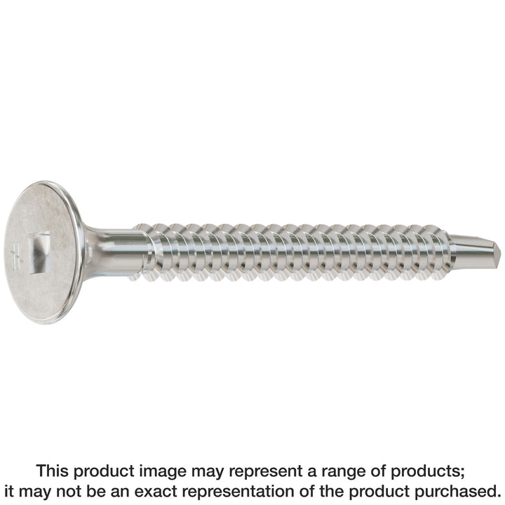 Simpson F08T162WDB Self-Drilling Fiber-Cement Screw — #8 x 1-5/8 in. #2 Square Drive, Type 410 3000-Qty