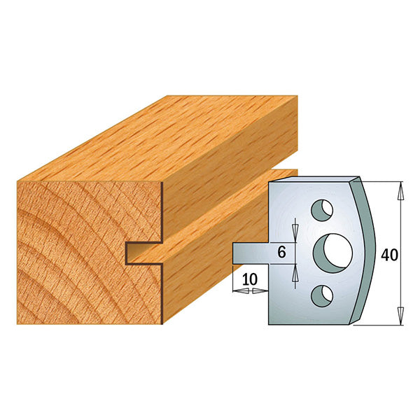 CMT Orange Tools 690.016 PROFILE KNIVES FOR INSERT SHAPER SYSTEM SP 1-37/64”x5/32”  (40x4mm)