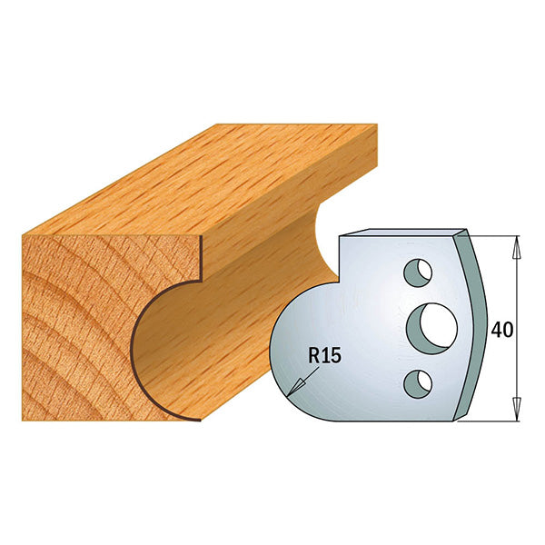 CMT Orange Tools 690.065 PROFILE KNIVES FOR INSERT SHAPER SYSTEM SP 1-37/64”x5/32”  (40x4mm)