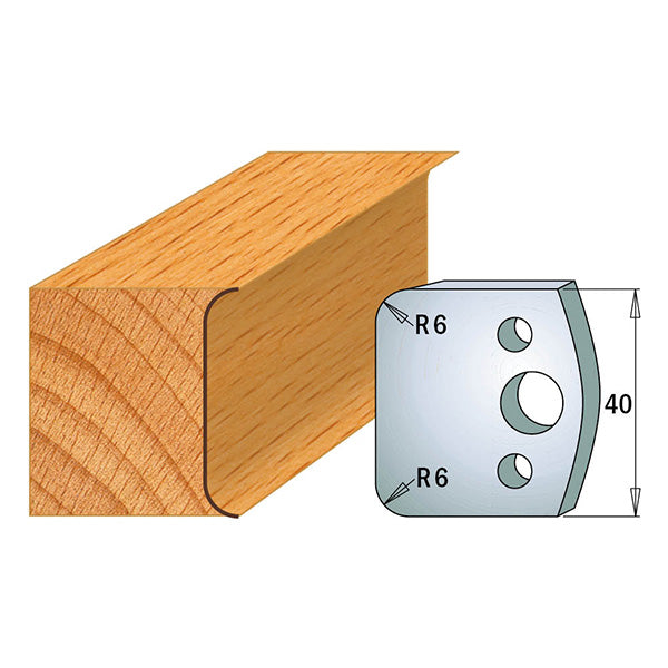 CMT Orange Tools 690.069 PROFILE KNIVES FOR INSERT SHAPER SYSTEM SP 1-37/64”x5/32”  (40x4mm)