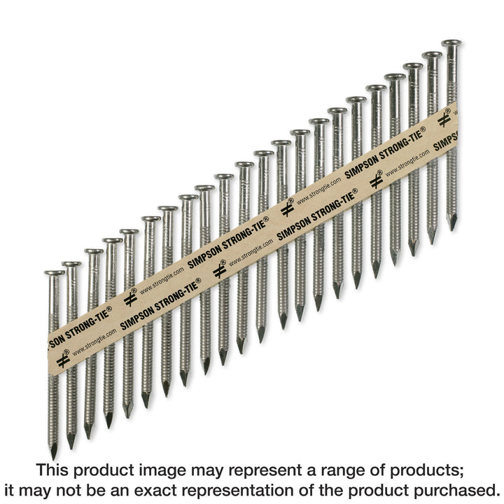 Simpson T9A150MCN Strong-Drive 33° SCNR RING-SHANK CONNECTOR Nail — 1-1/2 in. x .148 in. Type 316 1500-Qty