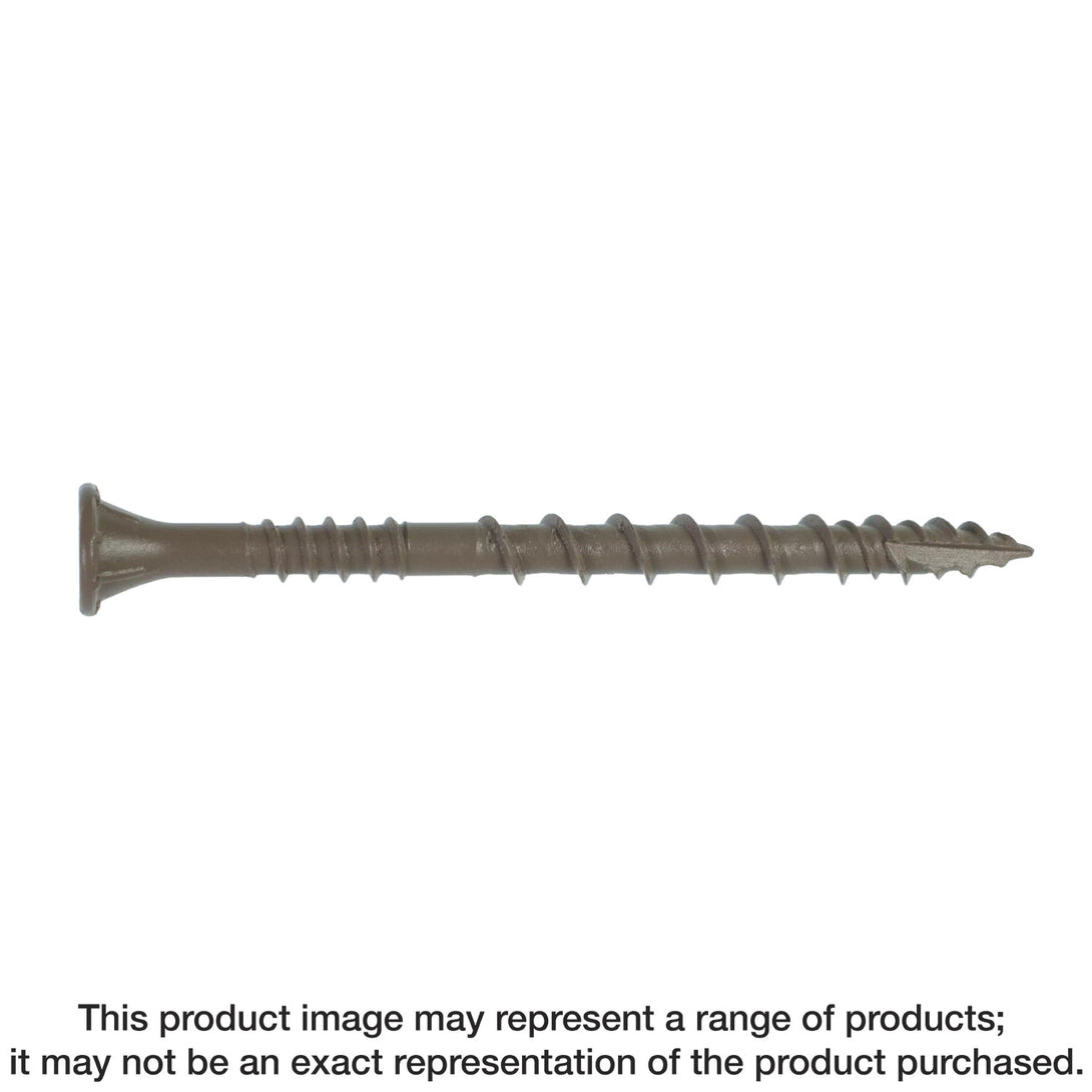 Simpson DSVT2R110 Deck-Drive DSV WOOD Screw — #10 x 2 in. T25, Flat Head, Quik Guard, Tan 110-Qty