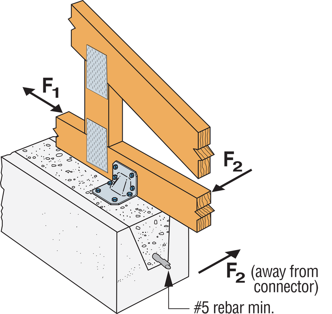 Simpson HGAM10KTA HGAM Hurricane Gusset Angle for Masonry with Screws 10-Qty