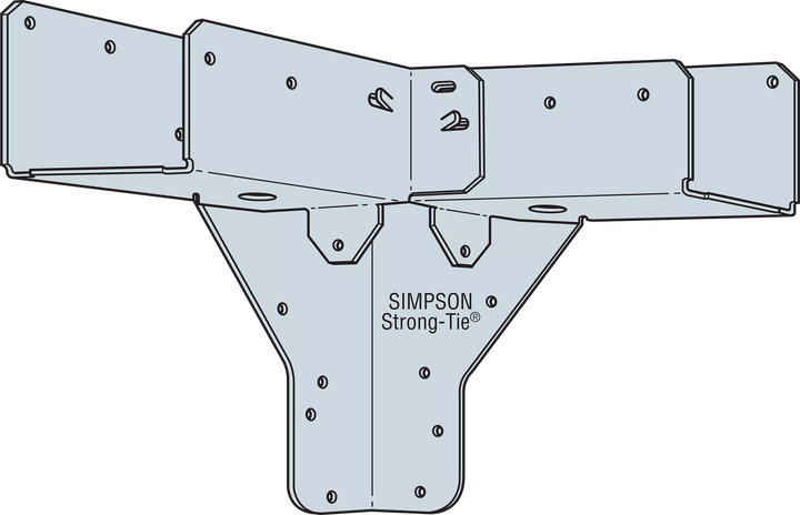 Simpson RTC44 RTC 14-Gauge ZMAX Galvanized Rigid Tie Corner for 4x, 4x4 Post