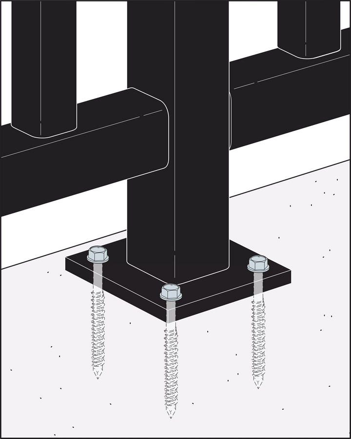 Simpson TTN25214HSS Titen 1/4 in. x 2-1/4 in. Hex-Head Stainless-Steel Concrete and Masonry Screw 100-Qty