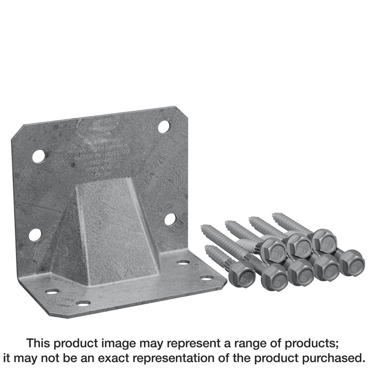 Simpson HGA10KTHDG HGA Hot-Dip Galvanized Hurricane Gusset Angle with SDS Screws 10-Qty