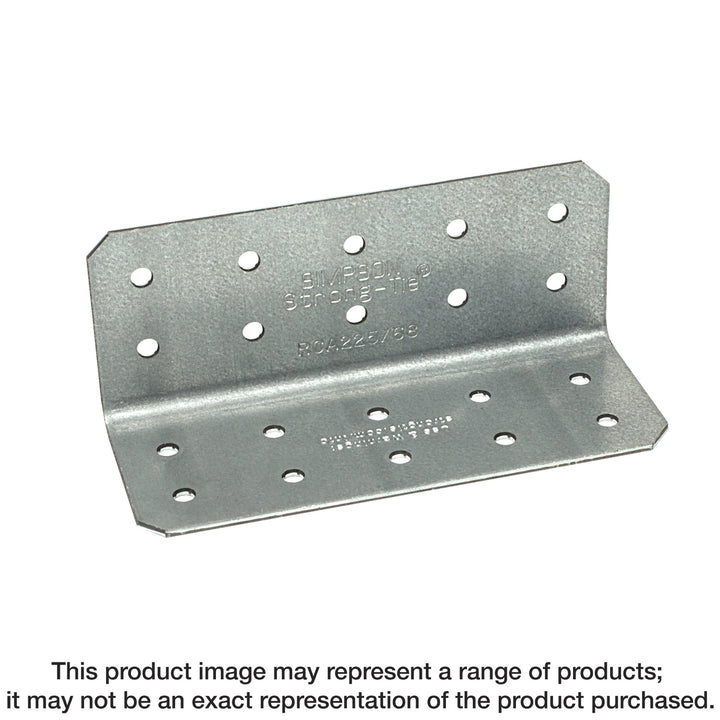 Simpson RCA225/54-R90 RCA 2 in. x 2 in. x 5 in. 16-Gauge Galvanized Rigid Connector Angle 90-Qty