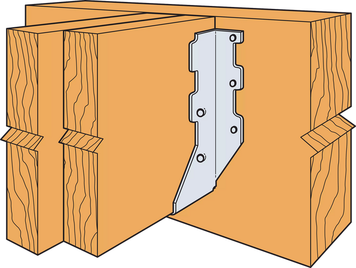 Simpson LUS28-2SS LUS Stainless-Steel Face-Mount Joist Hanger for Double 2x8