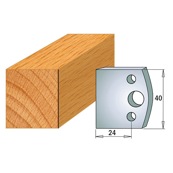 CMT Orange Tools 690.192 PROFILE KNIVES FOR INSERT SHAPER SYSTEM SP 1-37/64”x5/32”  (40x4mm)