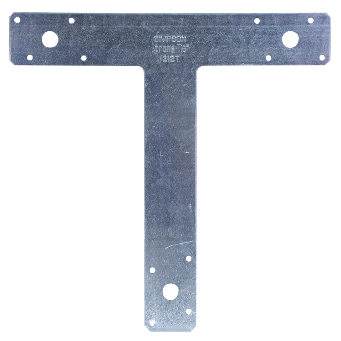 Simpson 1212T 12 in. x 12 in. 14-Gauge Galvanized T Strap