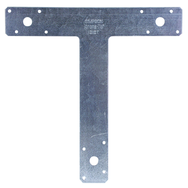 Simpson 1212T 12 in. x 12 in. 14-Gauge Galvanized T Strap