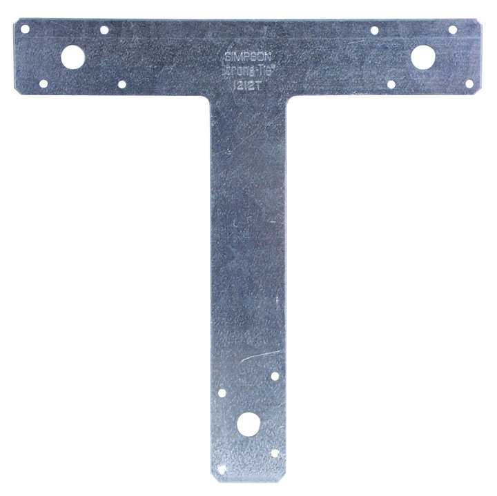 Simpson 1212T 12 in. x 12 in. 14-Gauge Galvanized T Strap