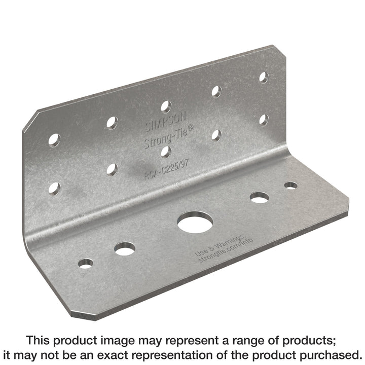 Simpson RCA-C225/97-R55 RCA-C 2 in. x 2 in. x 5 in. 12-Gauge Rigid Connector Angle for Concrete 55-Qty