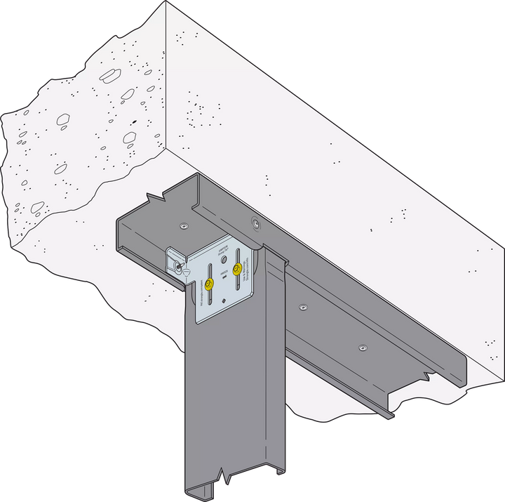 Simpson HWSC6-KT HWSC 5-3/4 in. Head-of-Wall Slide-Clip Connector w/ Screws 50-Qty