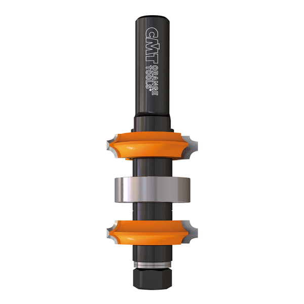 CMT Orange Tools 800.622.11 ADJUSTABLE DOUBLE ROUNDOVER ROUTER BITS D=1-11/32”  S=1/2”