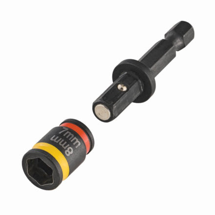 Malco MSHCM3 2 in. C-Rhex Cleanable, Reversable, Magnetic Hex Driver Metric 7 & 8 MM