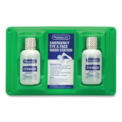 First Aid Only 24102 16-OZ. EYE & SKIN FLUSHSTATION W/2 16-OZ B