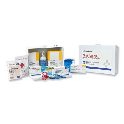 First Aid Only 6100 25 PERSON STEEL FIRST-AID KIT W/EYEWASH