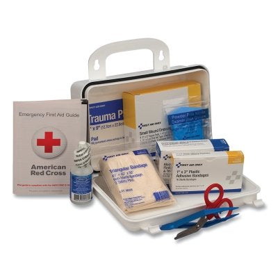 First Aid Only 6410 10 PERSON PLASTIC FIRST-AID KIT W/EYEWASH