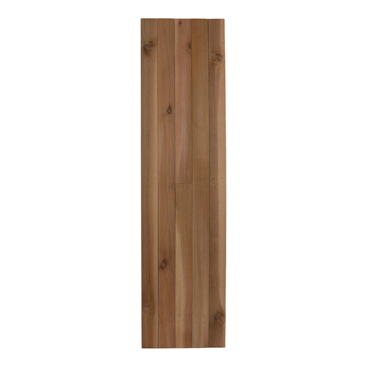 Design Craft Millworks 600315 Porter 15 in. x 55 in. Cedar Board and Batten Shutters Pair in Natural Cedar