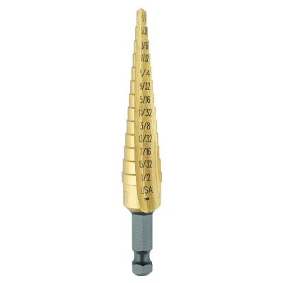 Irwin 15101ZR UNIBIT-1T 1/8"-1/2" STEPDRILL TIN