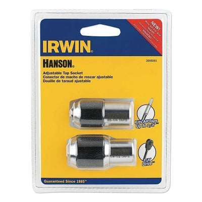 Irwin 3095001 Hanson 2 Pc Adjustable Tap Socket Sets  3/8 in Drive  #6 to 1/2 in Tap Range