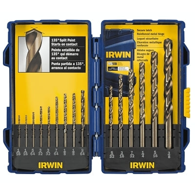 Irwin 316015 15 PIECE COBALT DRILL BIT SET